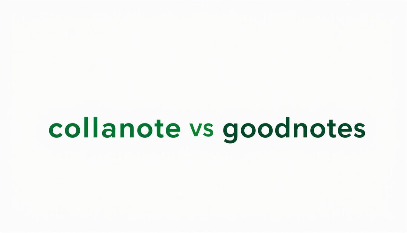 Collanote vs GoodNotes: Features, Pricing & Best Choice